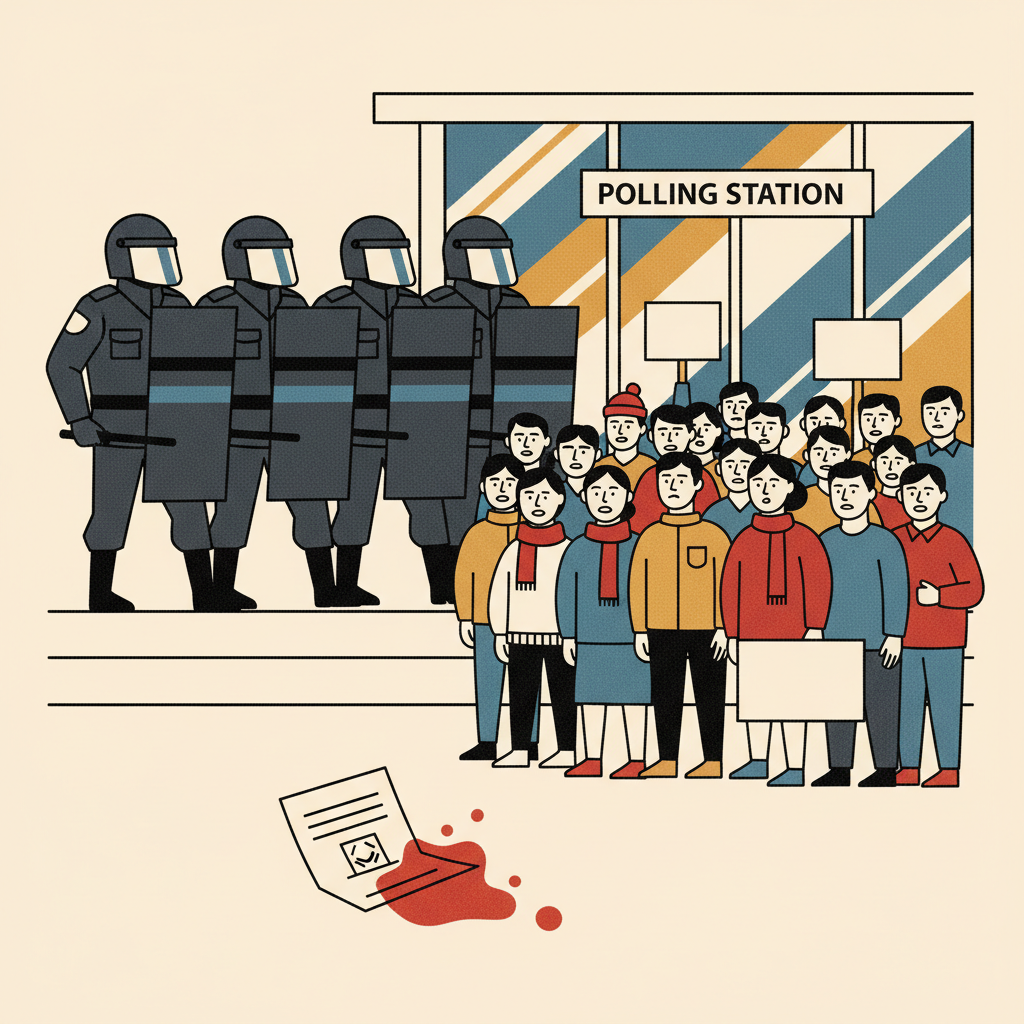 Seoul Police End 35-Hour Polling Station Protest Over Ballot Shortage